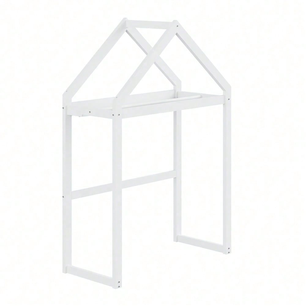 Weißes Kinderbett 90x200 cm aus Massivholz – mit Stauraum, Vollschutzgitter, Tür & Lattenrost