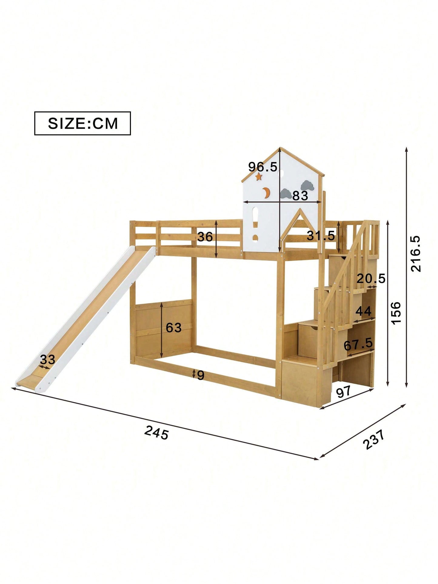Cadres de lit pour enfants, têtes de lit et pieds de lit