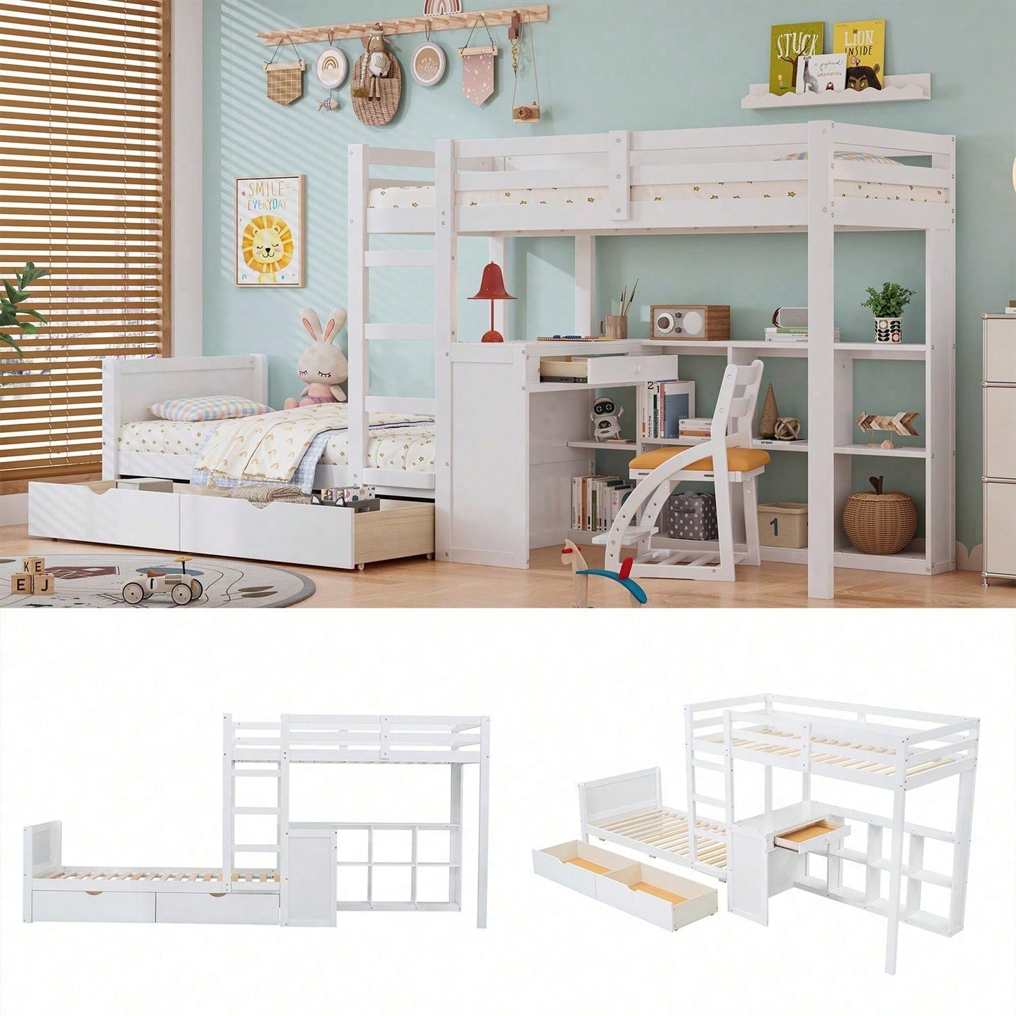 Cadres de lit pour enfants, têtes de lit et pieds de lit