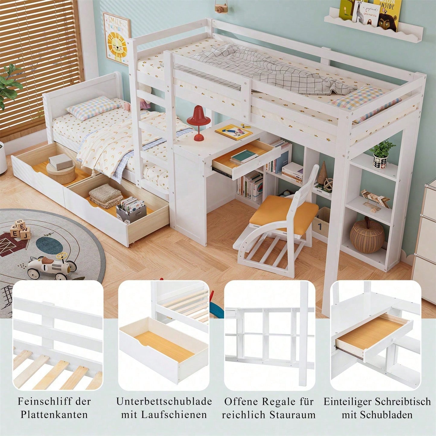 Cadres de lit pour enfants, têtes de lit et pieds de lit