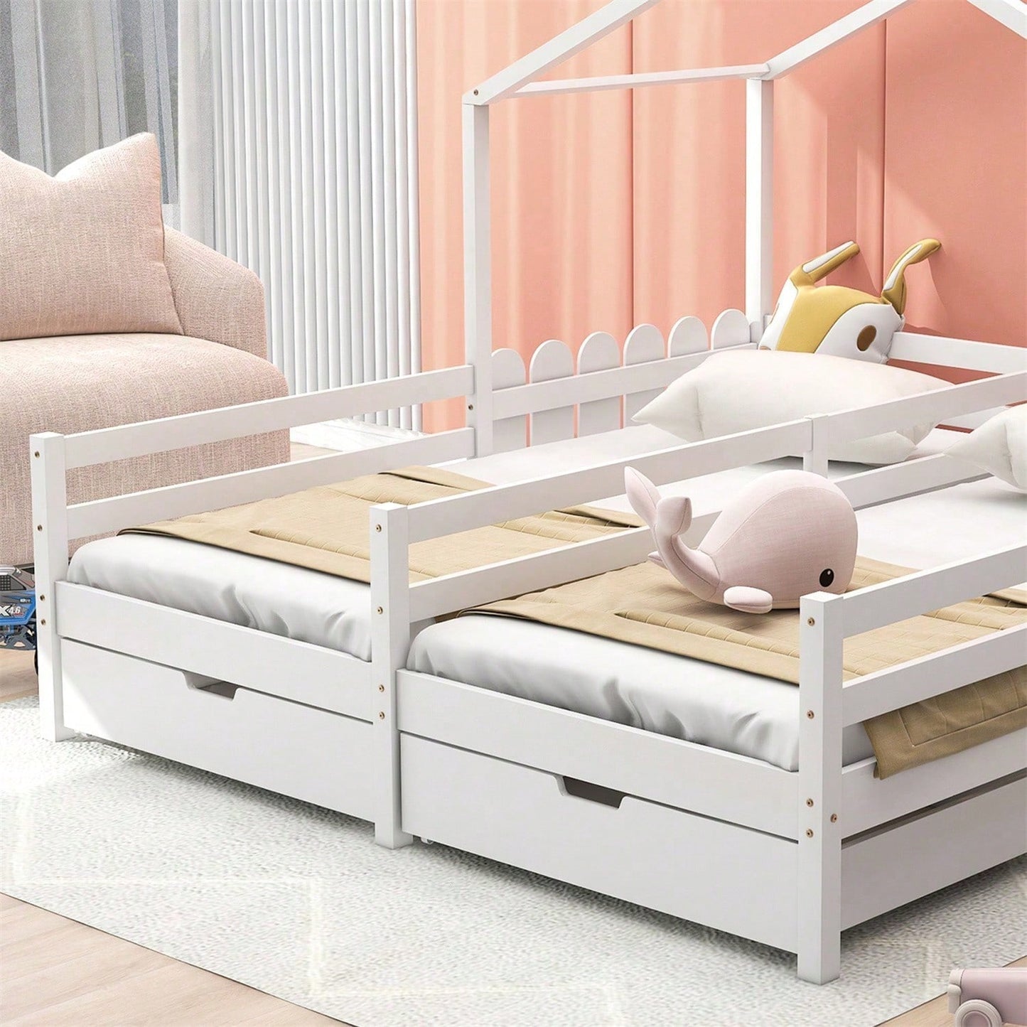 Cornici per letto, testiere e pediere per bambini