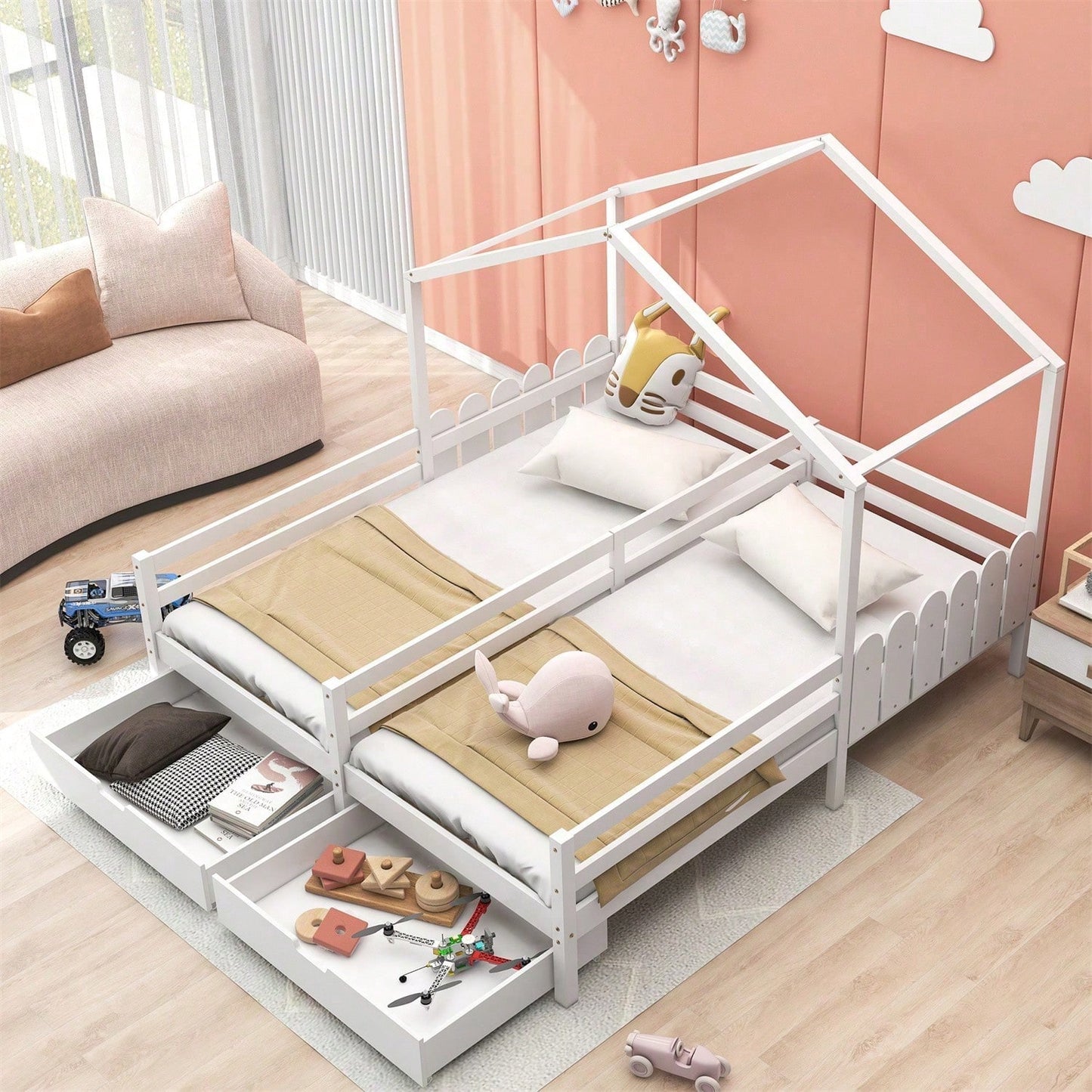Cornici per letto, testiere e pediere per bambini