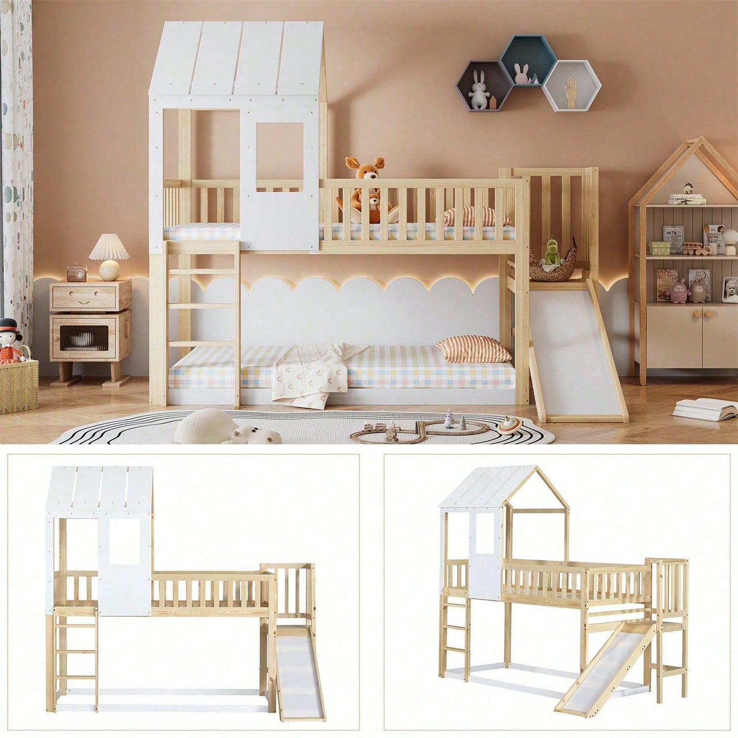 Cornici per letti per bambini, testiere e pediere