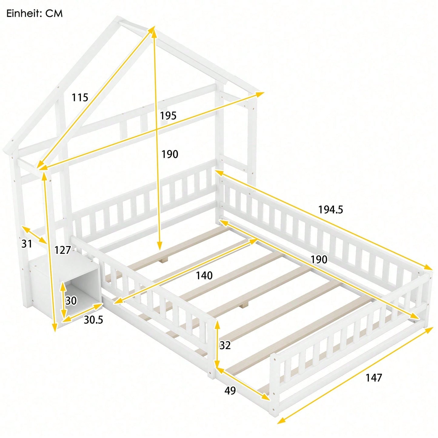 Cadres de lit pour enfants, têtes de lit et pieds de lit