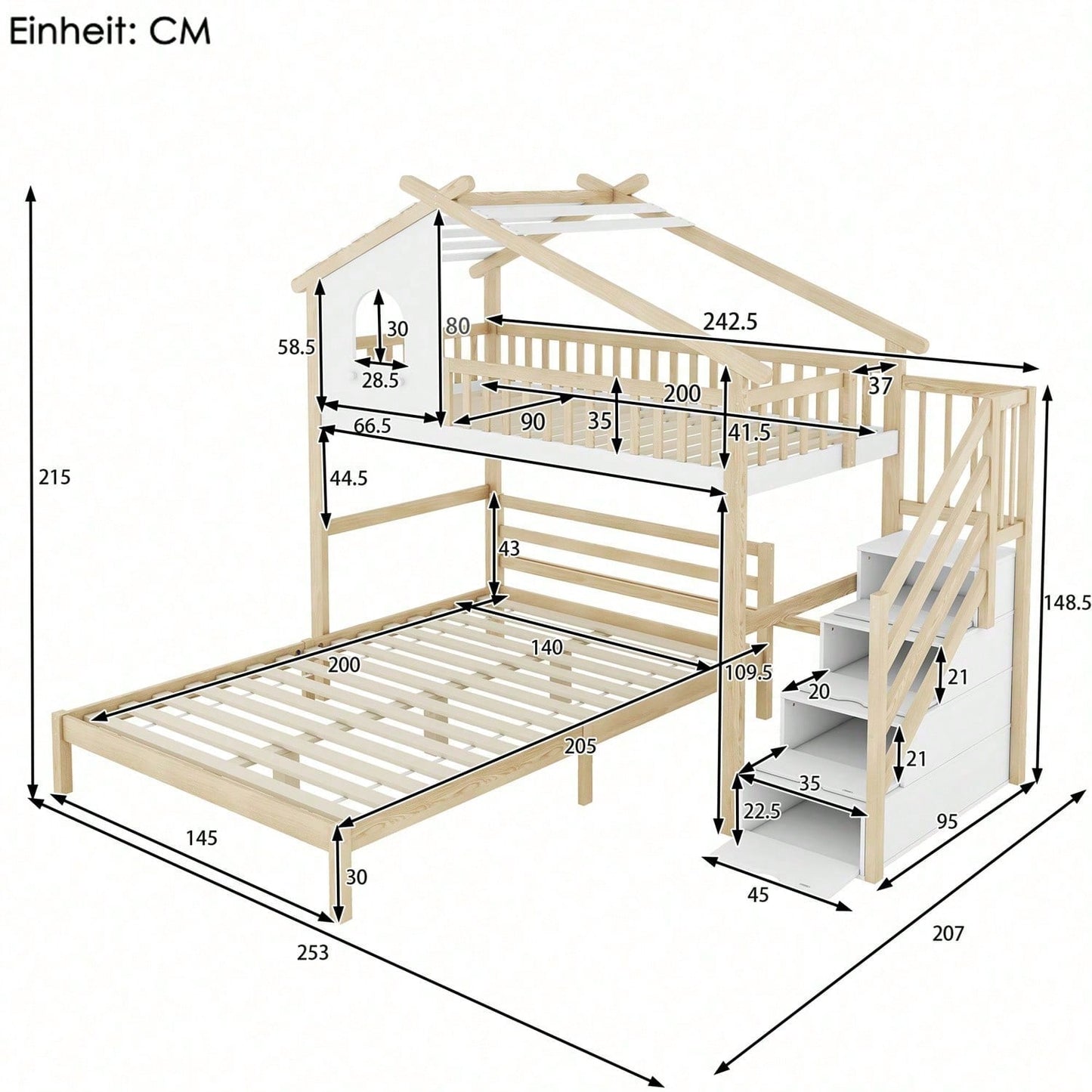 Cadres de lit pour enfants, têtes de lit et pieds de lit