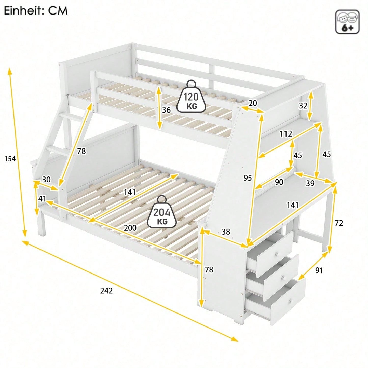 Cadres de lit pour enfants, têtes de lit et pieds de lit