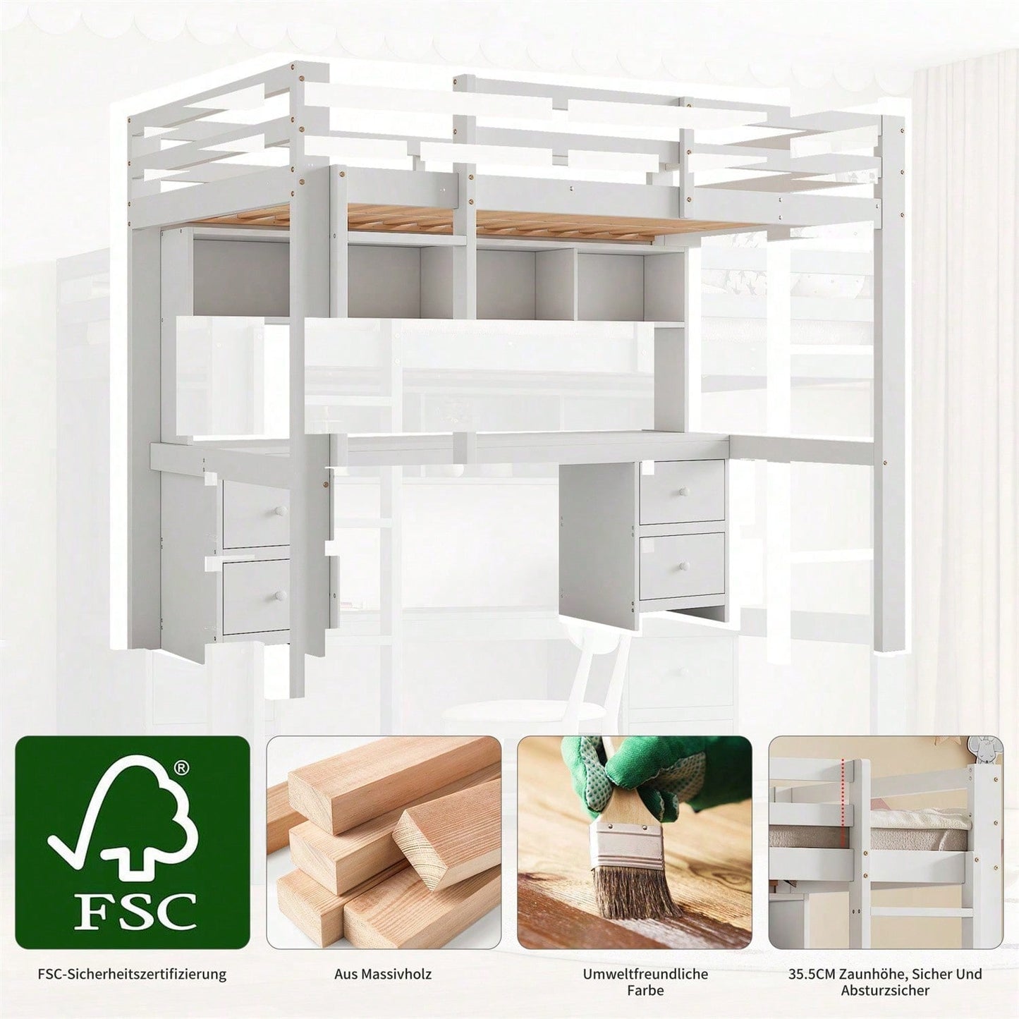 Cadres de lit pour enfants, têtes de lit et pieds de lit