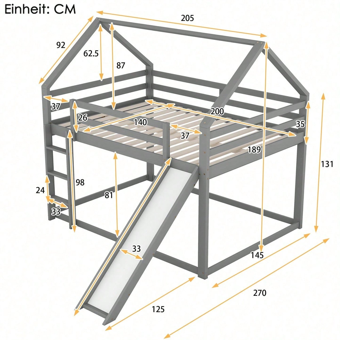 Cadres de lit pour enfants, têtes de lit et pieds de lit