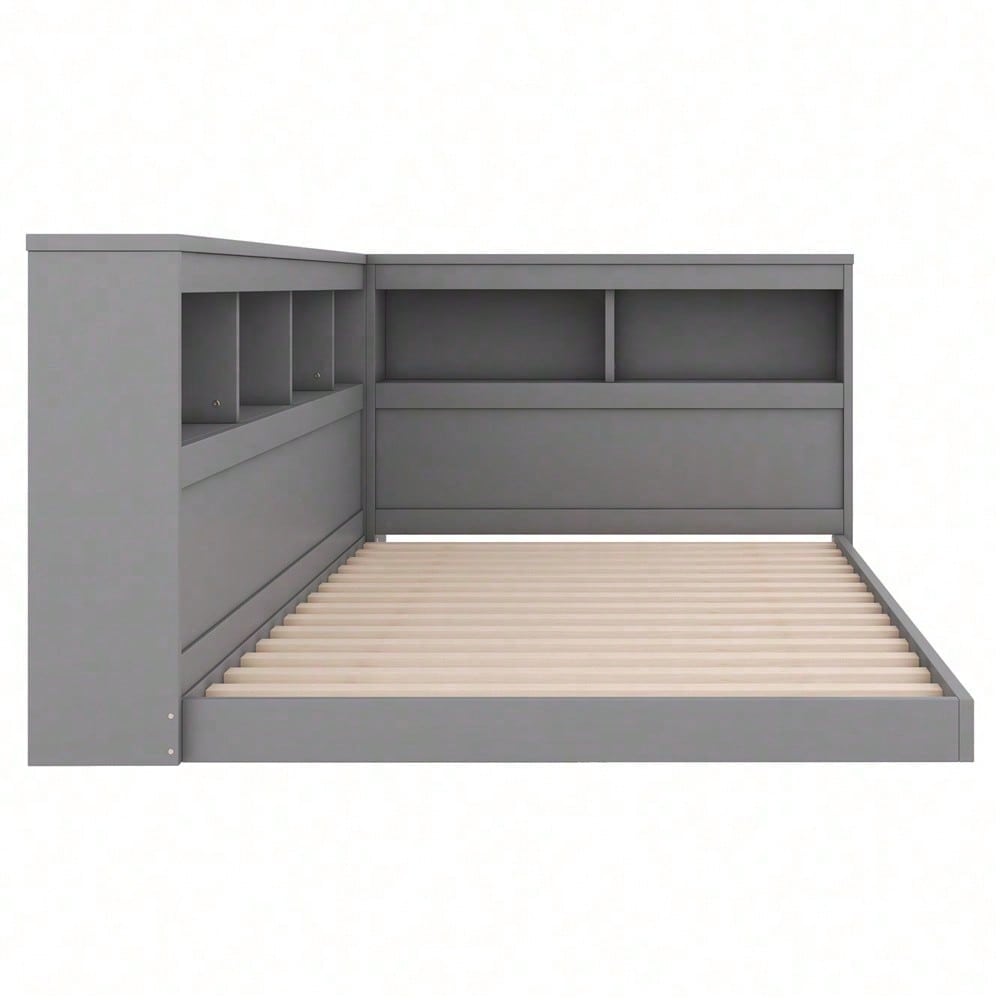 Daybett, 90 x 200 cm, Schlafsofa, Tagesbett, Mit Steckdose und 2 USB-Anschlüssen, Bett mit Lattenrost (ohne Matratze), Spanplatte, Weiß