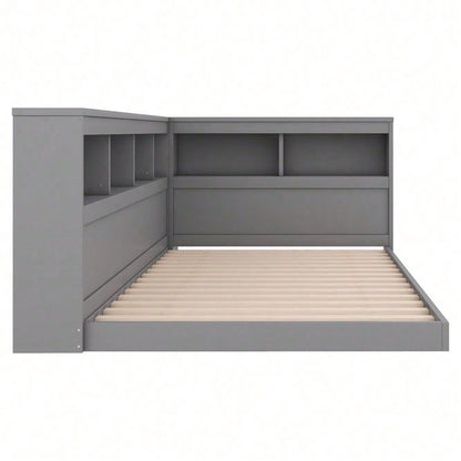 Daybett, 90 x 200 cm, Schlafsofa, Tagesbett, Mit Steckdose und 2 USB-Anschlüssen, Bett mit Lattenrost (ohne Matratze), Spanplatte, Weiß