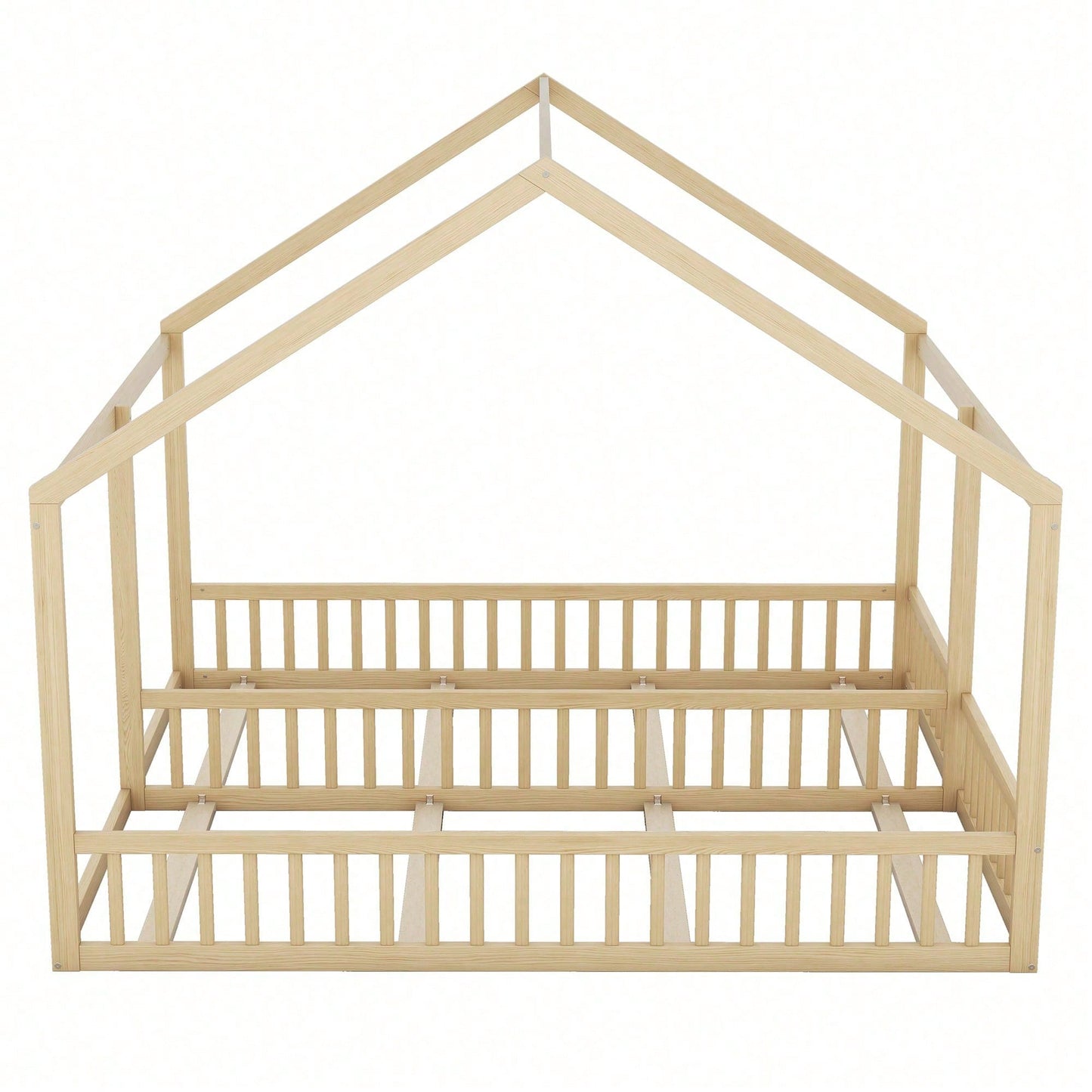 90 x 200 Einzelbetten, flache Betten, Hausmodelle, 2-in-1-Betten, Weiß