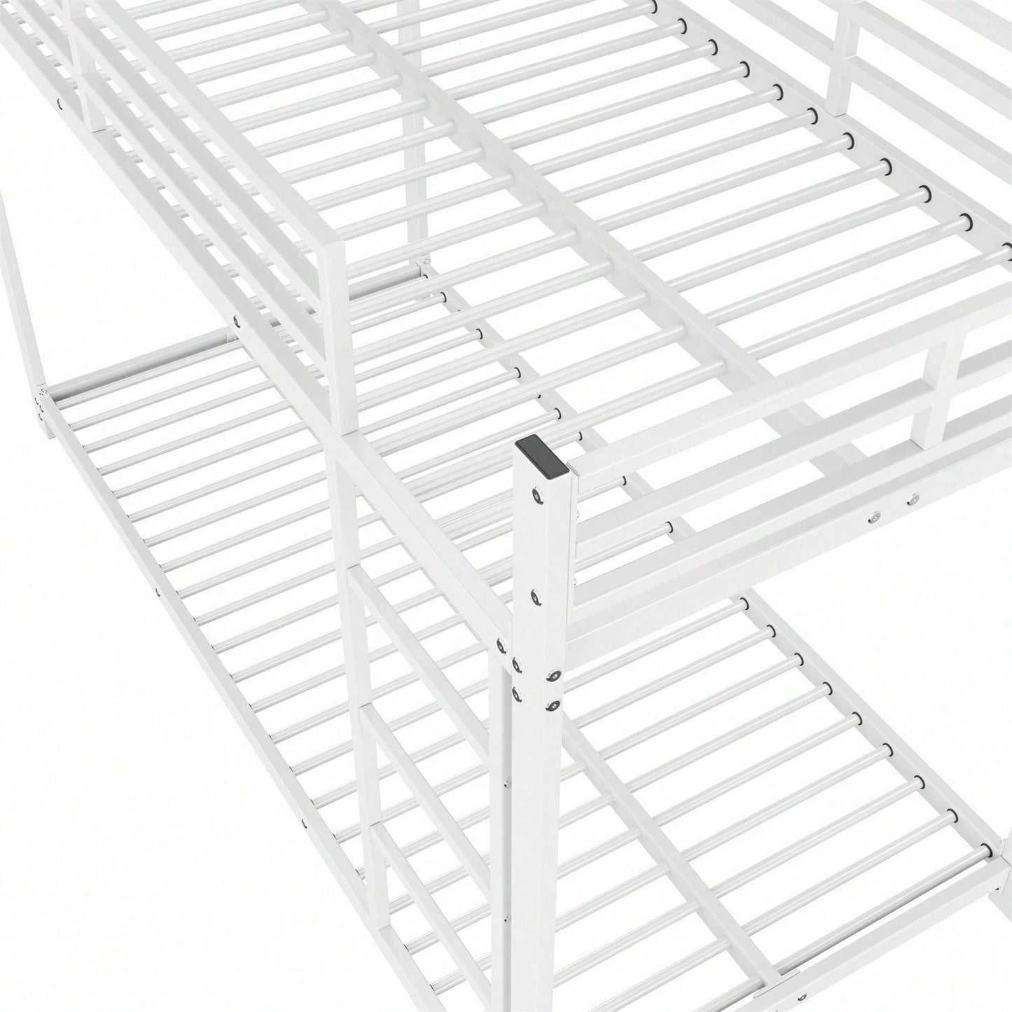 90*200 Kinderbetten, Etagenbetten, Eisenbetten, Eisenetagenbetten in klassischer Form, Weiß