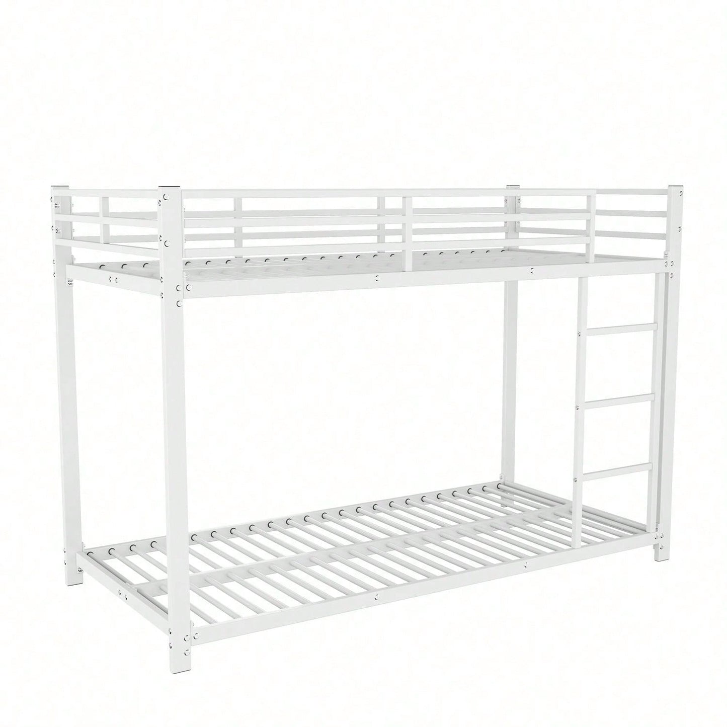 90*200 Kinderbetten, Etagenbetten, Eisenbetten, Eisenetagenbetten in klassischer Form, Weiß