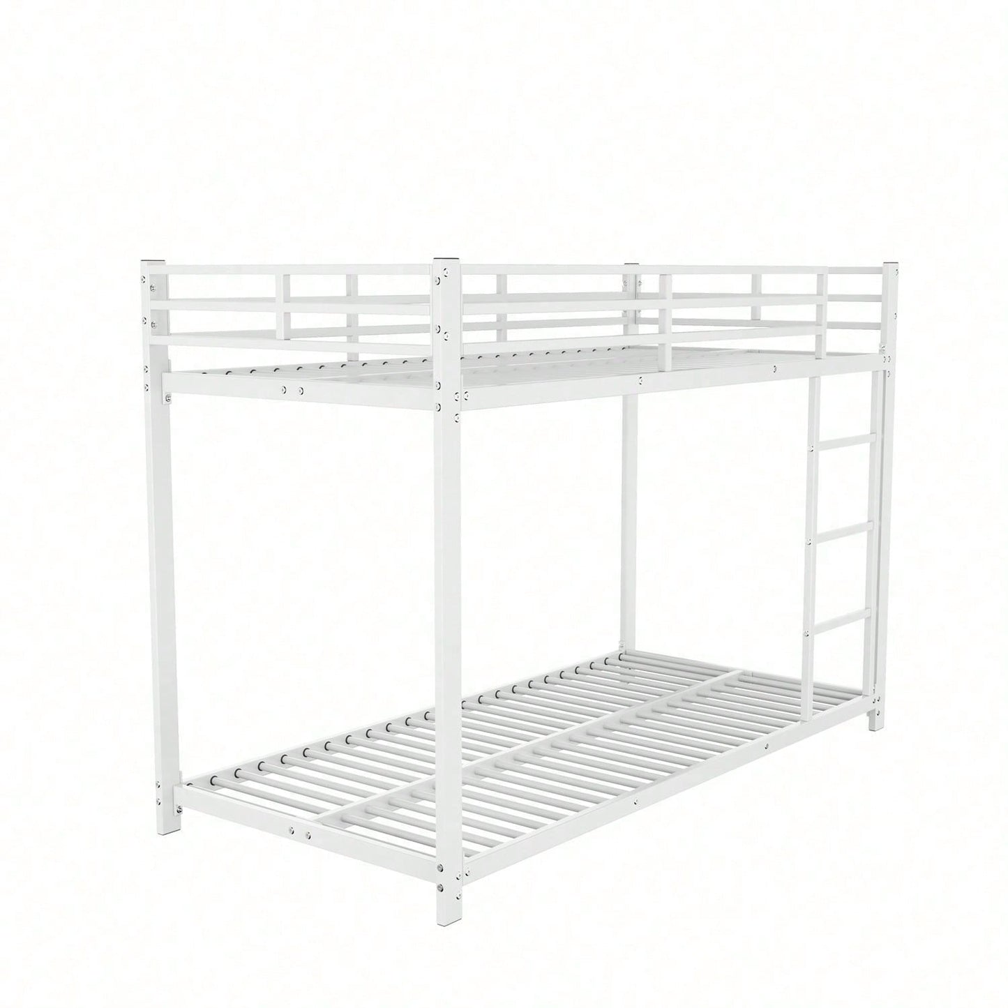 90*200 Kinderbetten, Etagenbetten, Eisenbetten, Eisenetagenbetten in klassischer Form, Weiß