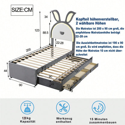Camas, cabeceros y pies de cama para niños