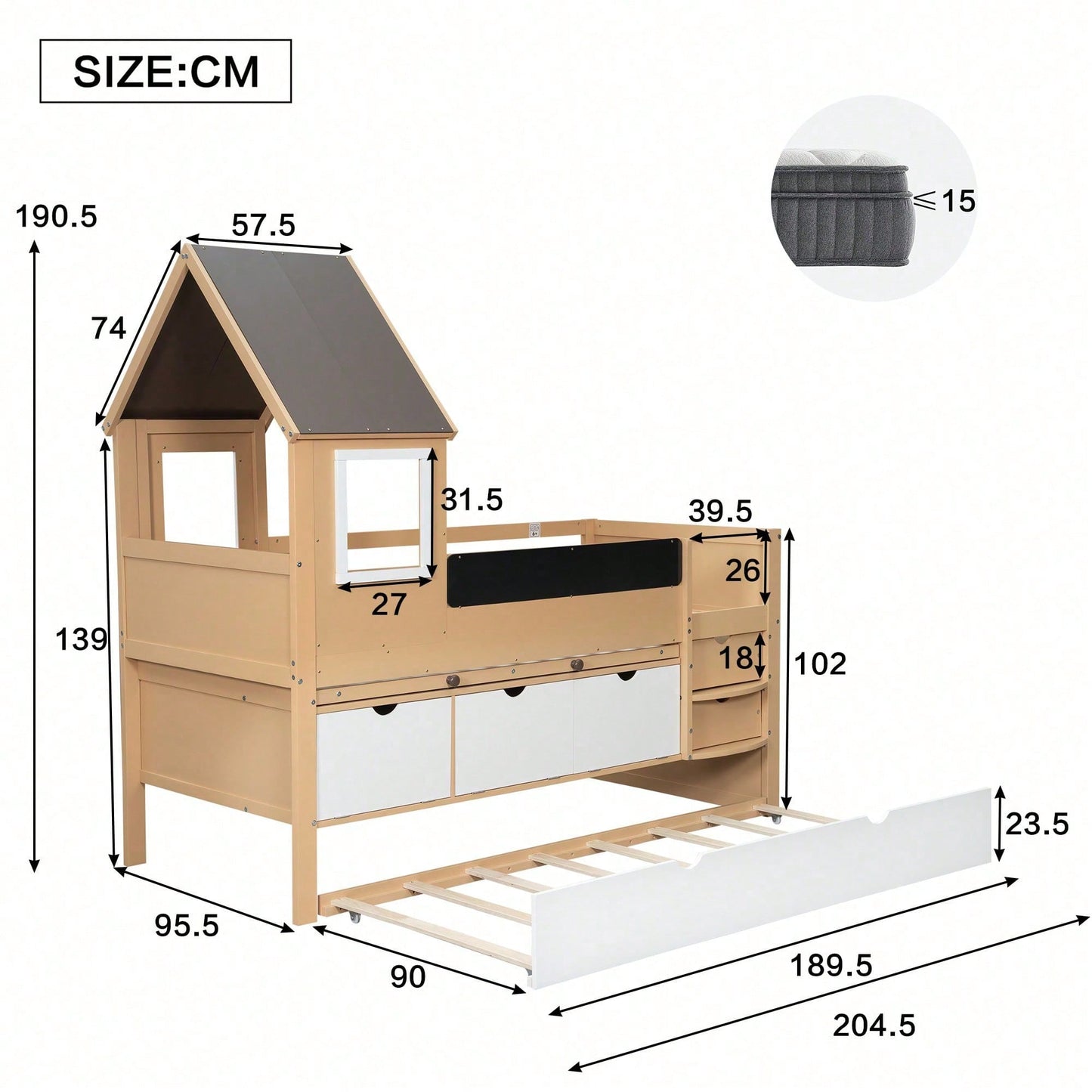 Camas, cabeceros y pies de cama para niños