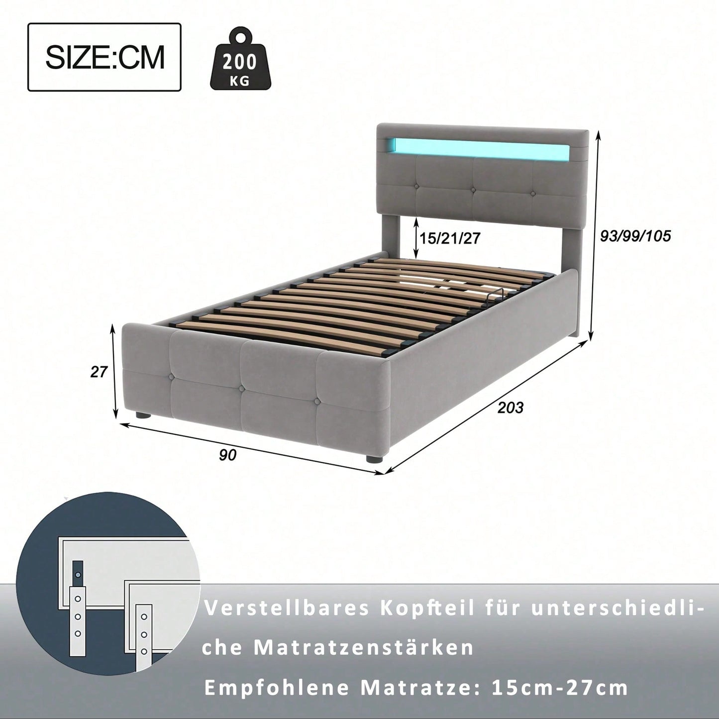 Camas, cabeceros y pies de cama para niños