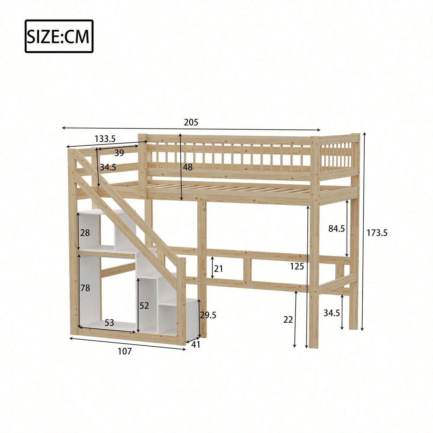 Cadres de lit pour enfants, têtes de lit et pieds de lit