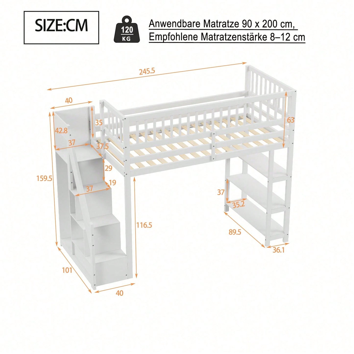 Camas, cabeceros y pies de cama para niños