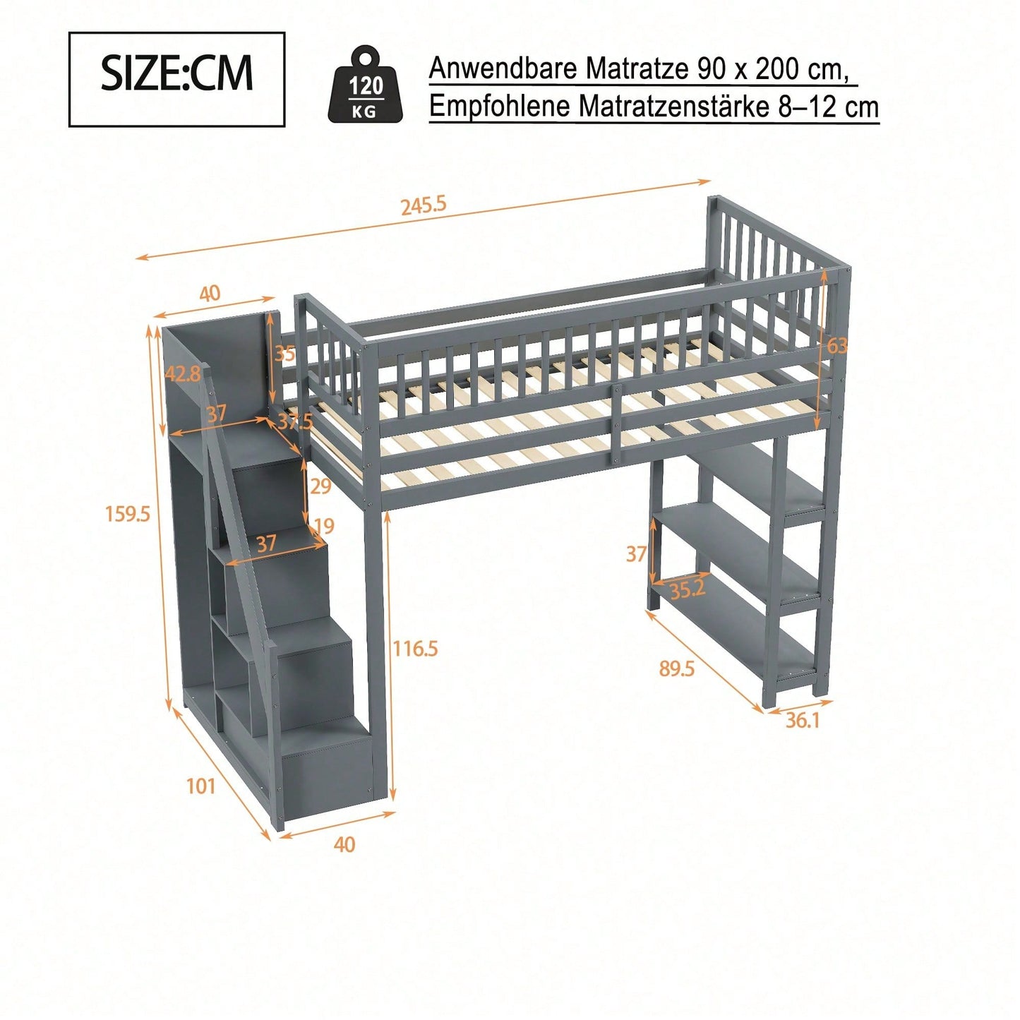 Camas, cabeceros y pies de cama para niños