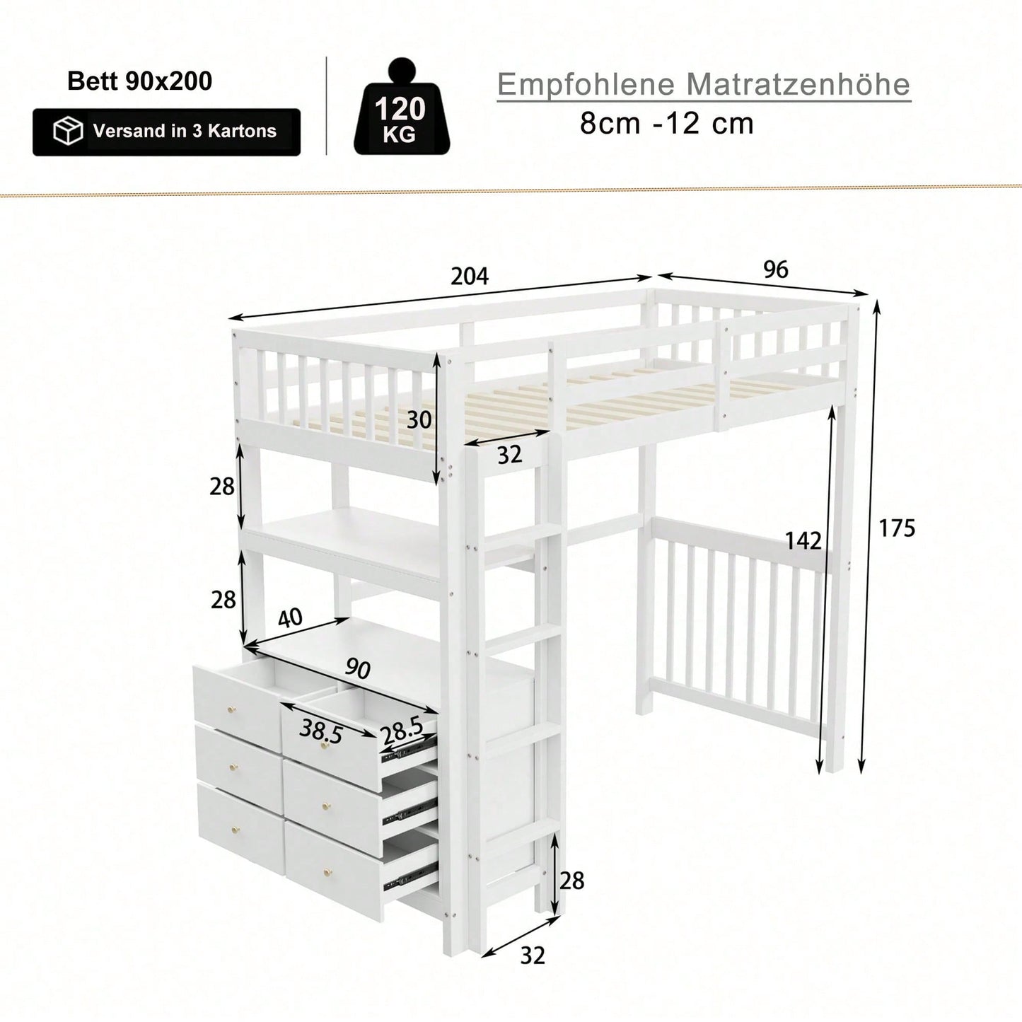 Camas, cabeceros y pies de cama para niños