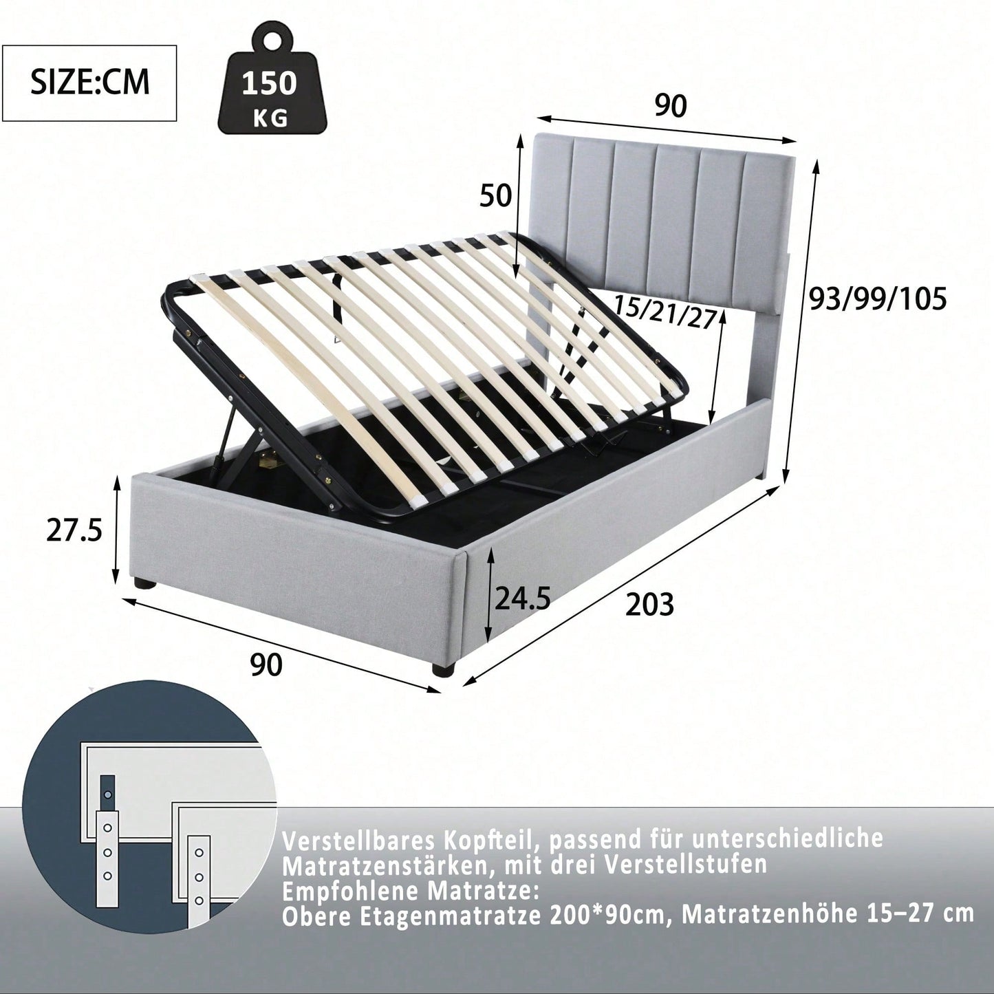 Camas, cabeceros y pies de cama para niños
