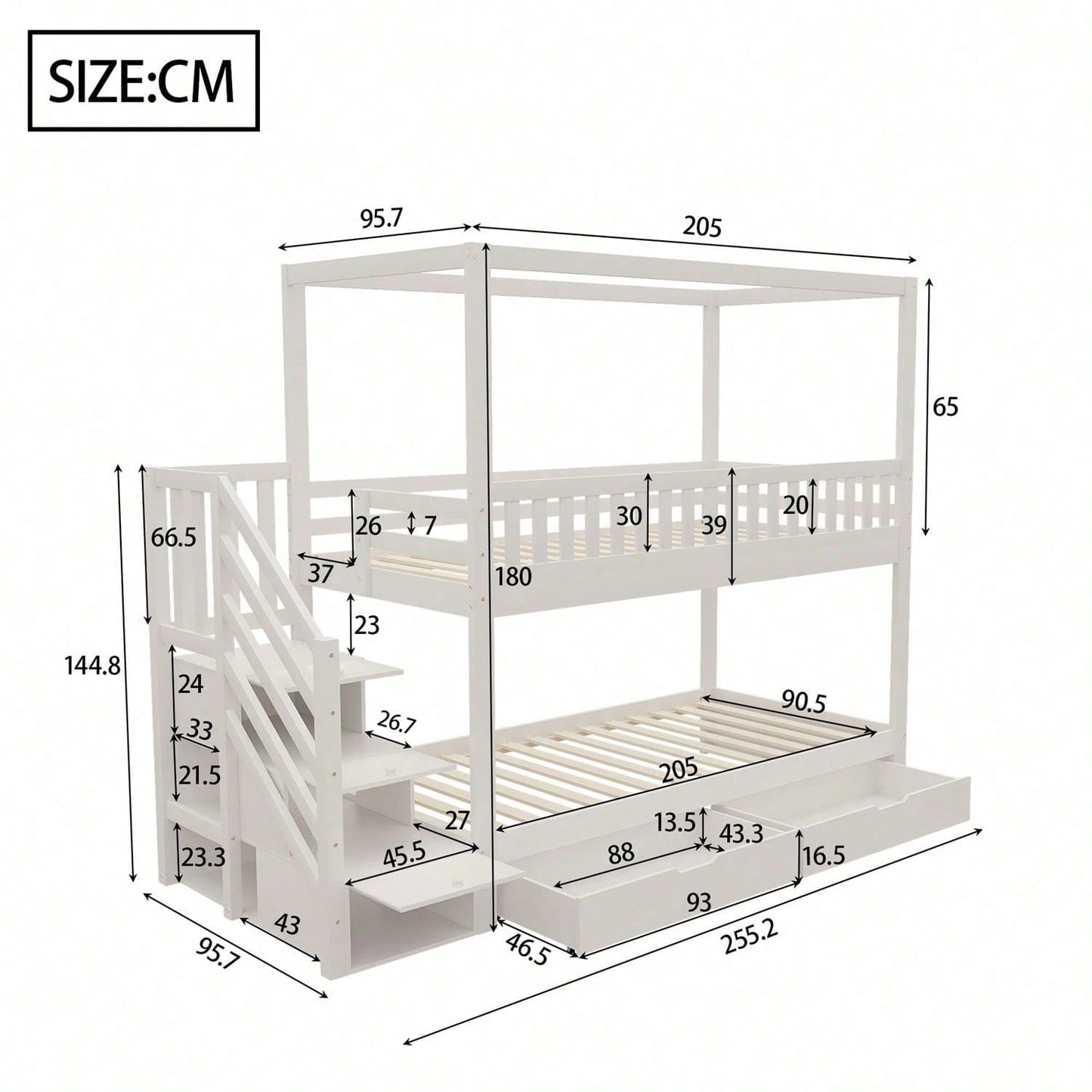 Camas, cabeceros y pies de cama para niños