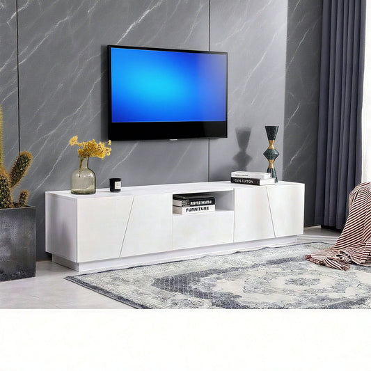 Moderner TV-Schrank 170 cm. Diagonaler Patchwork-Stil.