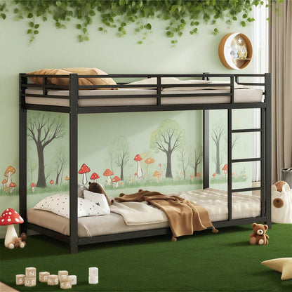 90*200 Kinderbetten, Etagenbetten, Eisenbetten, Eisenetagenbetten in klassischer Form, Weiß