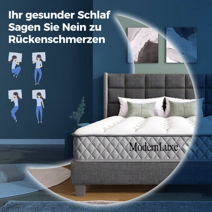 Polsterbett, Doppelbett mit Lattenrost, 140x200cm gepolsteres Bettgestell mit Kopfteil, in dunkelgrün Samt, für Erwachsene&Jugendliche (Mit Matratze)