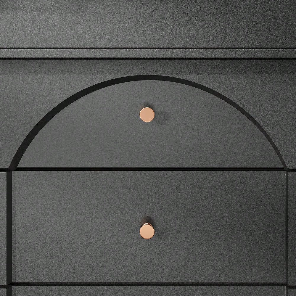 Esstisch Teleskoptisch(110-140×80cm), klappbarer Küchentisch für 4-6 Personen, Ausziehbarer Esstisch ,platzsparender Küchentisch,für Küche und Wohnzimmer,Minimalistisches Schranktür-Design, Schwarz