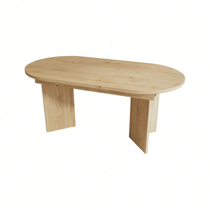 Ausziehbarer Esstisch 120/160 * 80 cm, geeignet für 4–6 Personen, Esstisch mit abgerundeten Ecken, verdickte Tischplatte, ausziehbarer Esstisch im einfachen Stil, Eichenfarbe