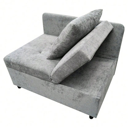 Polsterbett Schlafsofa 3 in 1 Multifunktions-Schlafsofa, Leinenstoffsofa mit verstellbarer Rückenlehne, Liegesofa für kleine Räume