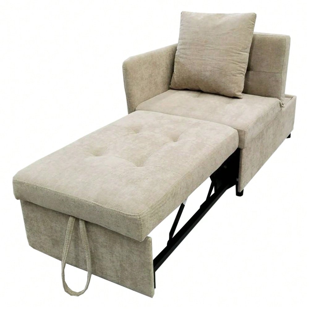 Polsterbett Schlafsofa 3 in 1 Multifunktions-Schlafsofa, Leinenstoffsofa mit verstellbarer Rückenlehne, Liegesofa für kleine Räume