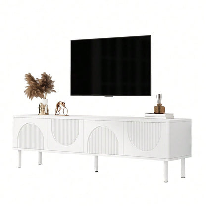 Modernes TV-Lowboard 180cm mit Stauraum, matte Oberfläche & Kabelmanagement – minimalistisches Design für Wohnzimmer, Schlafzimmer oder Flur