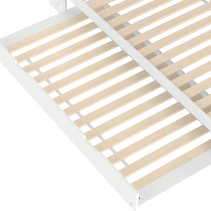 Daybett,Schlafsofa,90x200cm,Kopfteil mit Staufach,Ausziehbares Bett,Ohne Matratze,Weiß