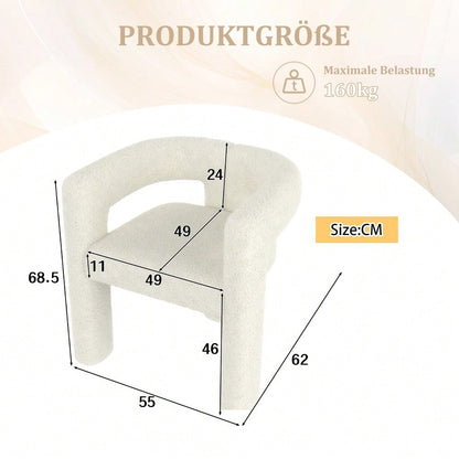Ergonomischer Sessel mit Premium Teddy Flor, Einzigartiges Design, maximaler Komfort & vielseitig einsetzbar Moderner Allrounder-Sessel Robust, stylisch & blitzschnell montiert