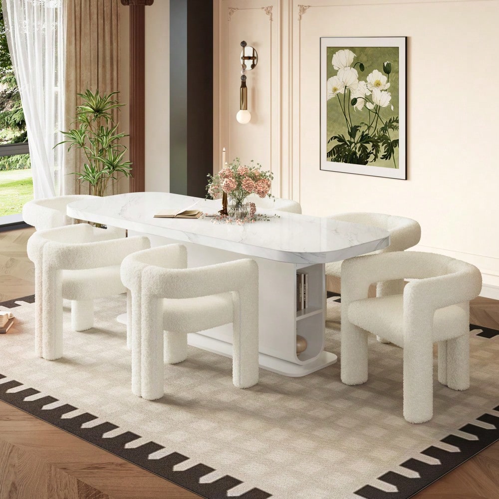 Ergonomischer Sessel mit Premium Teddy Flor, Einzigartiges Design, maximaler Komfort & vielseitig einsetzbar Moderner Allrounder-Sessel Robust, stylisch & blitzschnell montiert