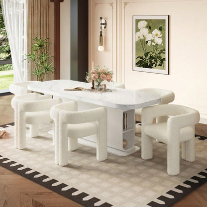Ergonomischer Sessel mit Premium Teddy Flor, Einzigartiges Design, maximaler Komfort & vielseitig einsetzbar Moderner Allrounder-Sessel Robust, stylisch & blitzschnell montiert