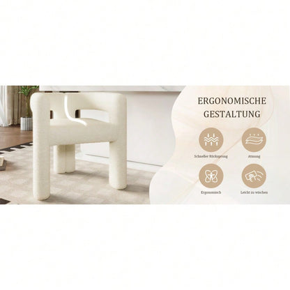 Ergonomischer Sessel mit Premium Teddy Flor, Einzigartiges Design, maximaler Komfort & vielseitig einsetzbar Moderner Allrounder-Sessel Robust, stylisch & blitzschnell montiert