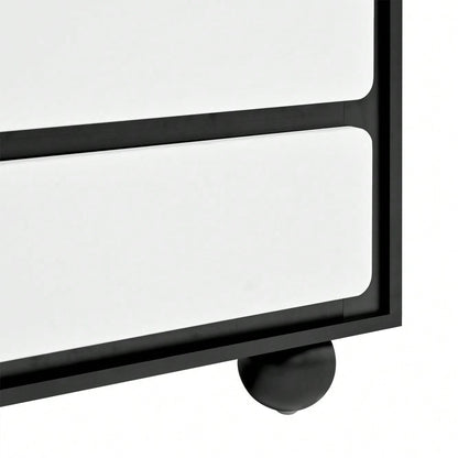 Sideboard, stilvolle Kommode mit sechs Schubladen – Frisiertisch im modernen Design, praktische Funktion.140×38×74,5cm