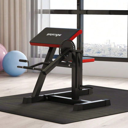 SPORTNOW Bizeps Trizeps Curl Maschine Fitnessgerät mit 5-stufig verstellbarem Sitz für Trizeps Extension, Kunstleder Schwarz