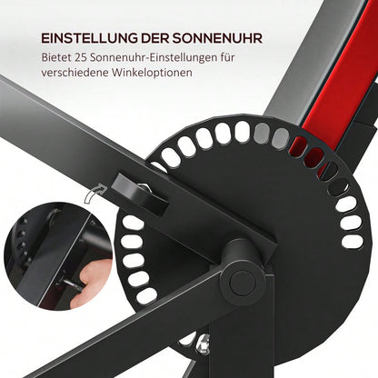 SPORTNOW Bizeps Trizeps Curl Maschine Fitnessgerät mit 5-stufig verstellbarem Sitz für Trizeps Extension, Kunstleder Schwarz