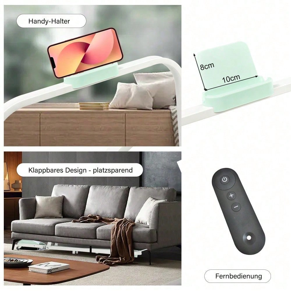 2 in 1  Laufband für zuhause, Laufband mit Fernbedienun 1-6 km/h Geschwindigkeit mit  LED-Display & Bluetooth Lautsprecher&Telefonhalterung,Laufband für Zuhause & Büro, Leicht zu Falten,Montagefre