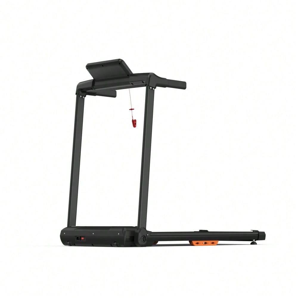 Laufband für Zuhause, Laufband klappbar, Treadmill bis 12 km/h, max. 120kg, Tablethalterung,    App kompatibel, LED