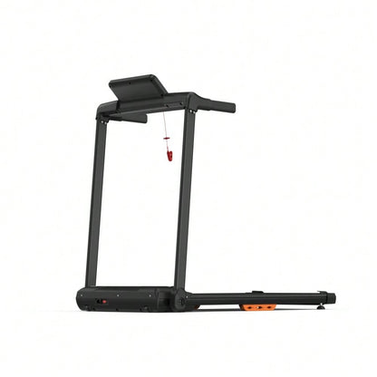 Laufband für Zuhause, Laufband klappbar, Treadmill bis 12 km/h, max. 120kg, Tablethalterung,    App kompatibel, LED