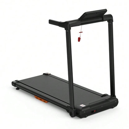 Laufband für Zuhause, Laufband klappbar, Treadmill bis 12 km/h, max. 120kg, Tablethalterung,    App kompatibel, LED