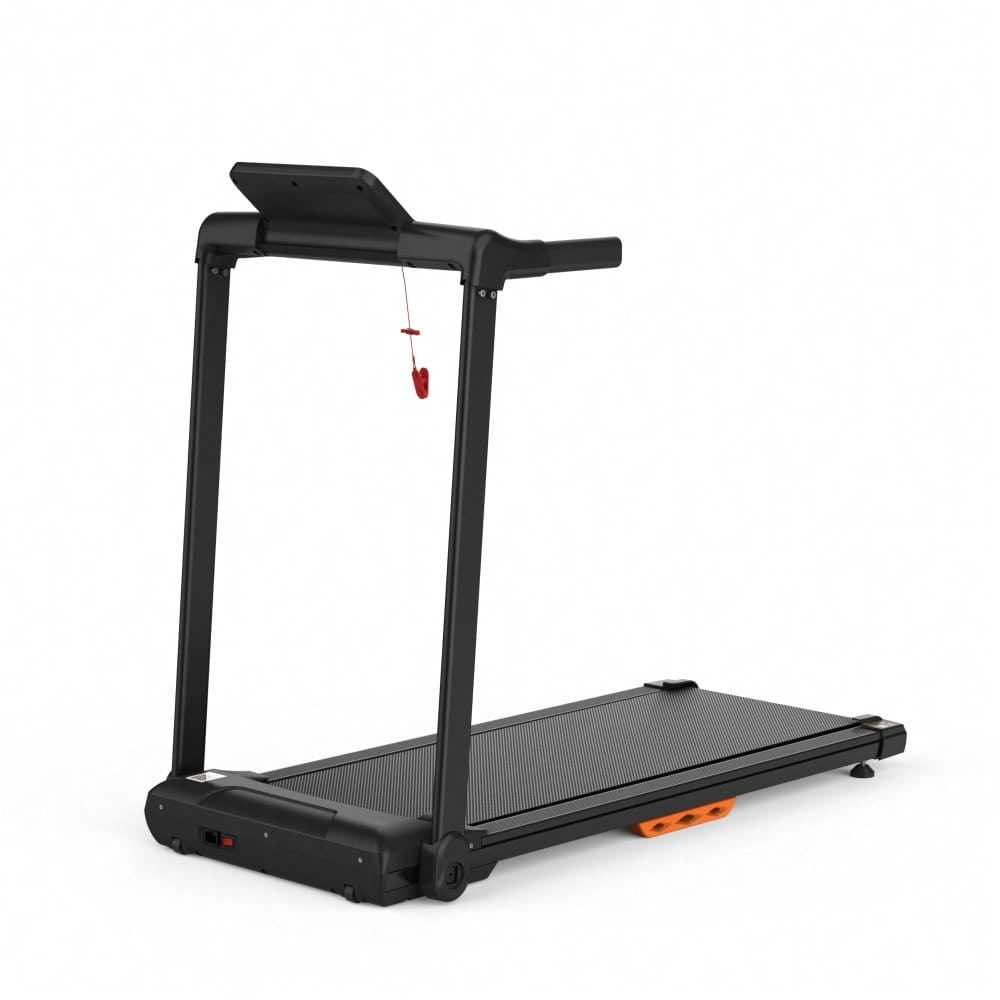 Laufband für Zuhause, Laufband klappbar, Treadmill bis 12 km/h, max. 120kg, Tablethalterung,    App kompatibel, LED