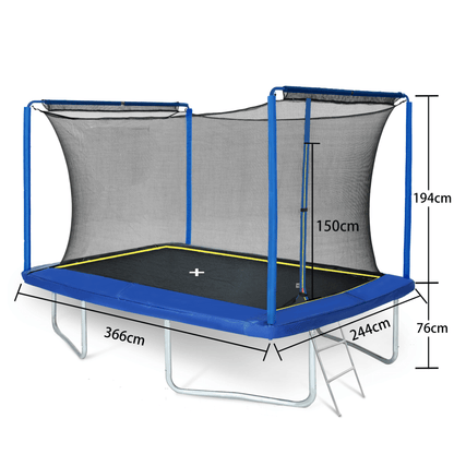YC 244 x366m Rechteckiger Trampolin
