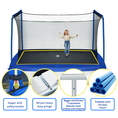 YC 244 x366m Rechteckiger Trampolin